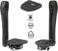 🚲 spd and look x-track clipless mtb pedal plate adapter, pp upgrade with enhanced grip and comfort – converts to flat pedals, no cleats required logo