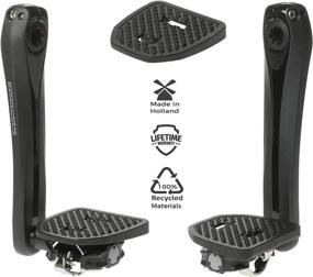 img 4 attached to 🚲 SPD and Look X-Track Clipless MTB Pedal Plate Adapter, PP Upgrade with Enhanced Grip and Comfort – Converts to Flat Pedals, No Cleats Required