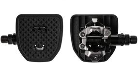 img 2 attached to 🚲 SPD and Look X-Track Clipless MTB Pedal Plate Adapter, PP Upgrade with Enhanced Grip and Comfort – Converts to Flat Pedals, No Cleats Required