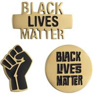 black lives matter pins - black raised fist lapel pin blm badge (2pcs/3pcs) for shirts, apparel, backpacks, hats logo
