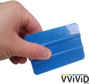 img 1 attached to Effortless Vinyl Wrap Application with VViViD Blue Handheld Squeegee