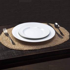 img 4 attached to 🔥 WENFOME Placemats Coasters: Heat Resistant and Non-Slip Table Protection Set