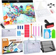 🎨 pp opount 72 pcs b4 led light pad set: adjustable brightness light board with portable bag and tools for diamond painting logo