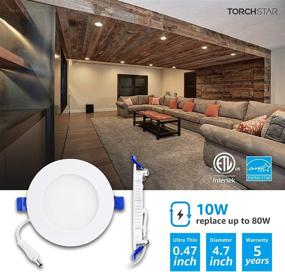 img 3 attached to 💡 TORCHSTAR Basic Series: 16-Pack 10W 4 Inch LED Recessed Lighting for Industrial Electrical with Junction Box