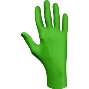 img 1 attached to Green-DEX Showa 6110PFM Biodegradable Nitrile Gloves - Disposable, Powder-Free, Industrial Grade, 4 mil Thickness (1 Box)