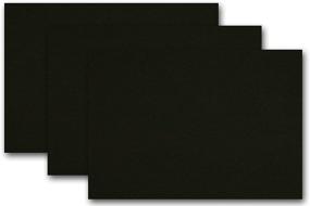 img 1 attached to Premium Black Licorice 5x7 Card Stock (Pack of 50) - Colored Blank Cards