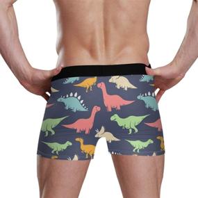 img 3 attached to 🩲 Breathable Cotton Dinosaur Shorts Underwear for Boys' Clothing