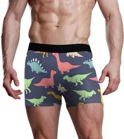 img 4 attached to 🩲 Breathable Cotton Dinosaur Shorts Underwear for Boys' Clothing