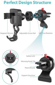 img 2 attached to Держатель для телефона Syncwire для автомобиля: Вентиляционный держатель для iPhone 11 Pro Max, Samsung Galaxy S10 и других моделей