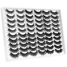 img 2 attached to 👁️ DYSILK 30 Pairs Mink Eyelashes - 6D Fluffy False Eyelashes Multi-Pack with 6 Mixed Styles - Reusable, Thick, and Soft Faux Lashes for a Natural Look