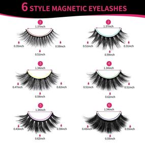 img 3 attached to 👁️ DYSILK 30 Pairs Mink Eyelashes - 6D Fluffy False Eyelashes Multi-Pack with 6 Mixed Styles - Reusable, Thick, and Soft Faux Lashes for a Natural Look