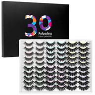 👁️ dysilk 30 pairs mink eyelashes - 6d fluffy false eyelashes multi-pack with 6 mixed styles - reusable, thick, and soft faux lashes for a natural look logo