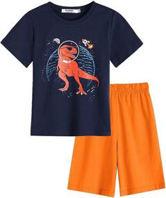 img 4 attached to 🩳 Stylish Greatchy Summer Clothes: Boys' Shorts, T-Shirts, and Clothing Sets