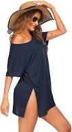 👗 ekouaer women's clothing: semi sheer shoulder swimsuit cover-ups logo