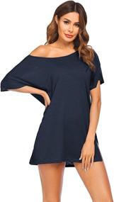 img 2 attached to 👗 Ekouaer Women's Clothing: Semi Sheer Shoulder Swimsuit Cover-ups