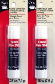 img 2 attached to 🧵 Dritz 401 Fabric Craft Glue Stick, 0.28-Ounce (2-Pack) for Sewing