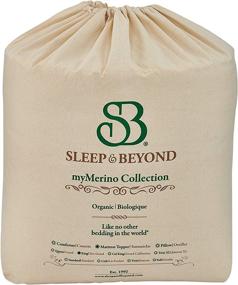 img 2 attached to 🛏️ Sleep & Beyond 60 by 80-Inch Organic Merino Wool Mattress Topper Queen, Ivory: Enhance Your Sleep Quality with Luxurious Comfort