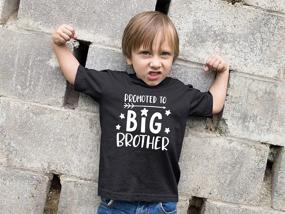 img 2 attached to 🕺 Charming Retro Brother Announcement Boys' Tops, Tees & Shirts - Vintage Clothing