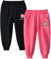 👖 cotton toddler sweatpants with pockets - girls' clothing for pants & capris by qgakago logo