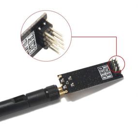 img 1 attached to 📡 DAOKI 2Pcs NRF24L01+PA+LNA Wireless Transceiver Module RF with 2.4GHz SMA 1100m Antenna+2Pcs NRF24L01+Wireless Module Breakout Adapter On-Board 3.3V Regulator Compatible with Arduino
