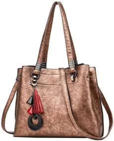 img 4 attached to 👜 YOUNNE Womens Purses and Handbags: Stylish Shoulder Bags, Totes, and Crossbody Options with Top Handle Satchel Purse