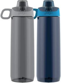 img 2 attached to 🚰 BPA-Free Pogo Sport Tritan Bottle, 32 oz, 2-Pack - Chug Lid for Easy Drinking