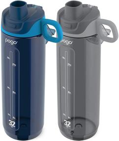 img 3 attached to 🚰 BPA-Free Pogo Sport Tritan Bottle, 32 oz, 2-Pack - Chug Lid for Easy Drinking