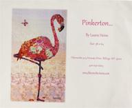 pinkerton flamingo collage hanging fiberworks logo