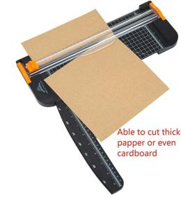 img 3 attached to 🔪 Titanium Scrapbooking Paper Cutter Trimmer with Finger Protection - Safe Cutting Tool for Cardboard, Photos, and Labels