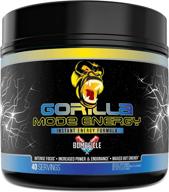 🦍 gorilla mode stim energy pre-workout formula - enhanced focus &amp; healthy mental energy / l-tyrosine, kanna, caffeine, n-phenethyl dimethylamine citrate, huperzine a / 170 grams (bombsicle) logo