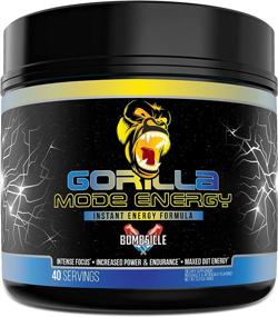 img 3 attached to 🦍 Gorilla Mode Stim Energy Pre-Workout Formula - Enhanced Focus &amp; Healthy Mental Energy / L-Tyrosine, Kanna, Caffeine, N-Phenethyl Dimethylamine Citrate, Huperzine A / 170 Grams (Bombsicle)