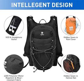 img 1 attached to 🎒 ZOFOW Hydration Backpack Pack | 70oz/2 Liter TPU BPA-Free Water Bladder | Tactical Water Vest | Lightweight Bike Bag | Outdoor Gear Kit for Hiking, Cycling, Running, Camping, Hunting | Men's & Women's