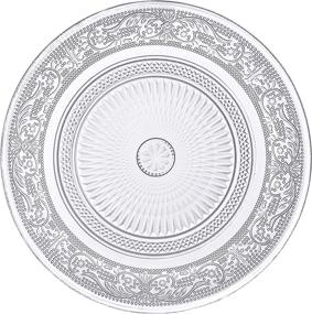 img 4 attached to 🥗 Clear Glass Salad Plate by Klikel