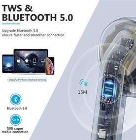 img 2 attached to Canceling Bluetooth Headphones Waterproof Earphones