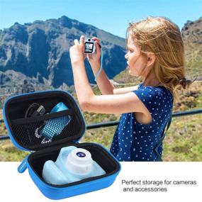 img 1 attached to Protective Blue Camera Case for Seckton,GKTZ,VATENIC,OZMI and More Digital Kid Camera Toys - Ideal Gift (Case Only)