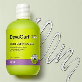 img 3 attached to DevaCurl Light Defining Gel Soft Hold No-Crunch Styler: Гель для мягкой фиксации без хруста: Гладкие и определенные локоны, 12 жидких унций.