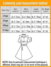 img 1 attached to 🌺 Прекрасное цветочное платье макси с коротким рукавом и карманами для девочек от 6 до 12 лет.