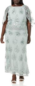 img 2 attached to Brianna Womens Scallop Embroidered Seafoam