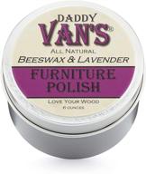 🐝 daddy van's beeswax & lavender furniture polish - chemical-free, non-toxic wood conditioner infused with pure lavender essential oil - 1 tin logo