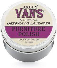 img 3 attached to 🐝 Daddy Van's Beeswax & Lavender Furniture Polish - Chemical-Free, Non-Toxic Wood Conditioner Infused with Pure Lavender Essential Oil - 1 Tin