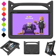 📱 all-new hd 10" tablet case for kids (11th gen, 2021 releases) - borxjnm anti slip shockproof lightweight protective cover - black: ultimate protection for your child's tablet logo