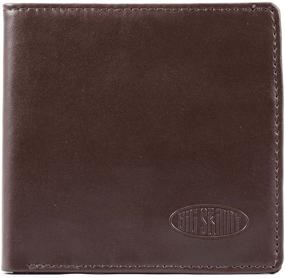 img 4 attached to Big Skinny Leather Bi Fold Zippered Men's Accessories