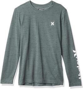 img 3 attached to 👕 Shop the Trendy Hurley Sleeve Basic T-Shirt Carbon for Boys - Tops, Tees & Shirts