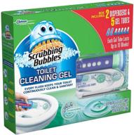 🚽 scrubbing bubbles rainshower toilet gel discs - 2 dispensers, pack of 30 logo