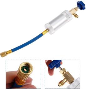 img 3 attached to 🔧 Aupoko R134A AC Oil Dye Injector - Universal A/C Injection Tool with 1/2" Acme Male and Female Fittings, Suitable for R134A Air Conditioning System