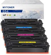 🖨️ mytoner compatible toner cartridge 054 replacement for canon 054 054h crg-054 color image class mf644cdw mf642cdw mf640c lbp622cdw lbp620 printer ink - black, cyan, magenta, yellow (4-pack) logo