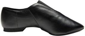 img 3 attached to Rabicos Unisex Adult Slip-On Jazz Dance Shoes with Leather Upper for Women and Men