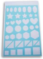 geometric shapes stencil by color factory - 7.5 x 11 inches logo