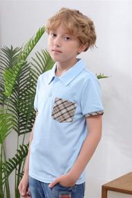 img 2 attached to NAVINS Sleeve School Uniform Contrast Boys' Clothing