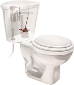 img 3 attached to 💧 Fluidmaster 5403 3-Inch Flush Valve Toilet Flapper: Water-Saving, Long-Lasting, Adjustable Frame Design, Easy Installation (Red)